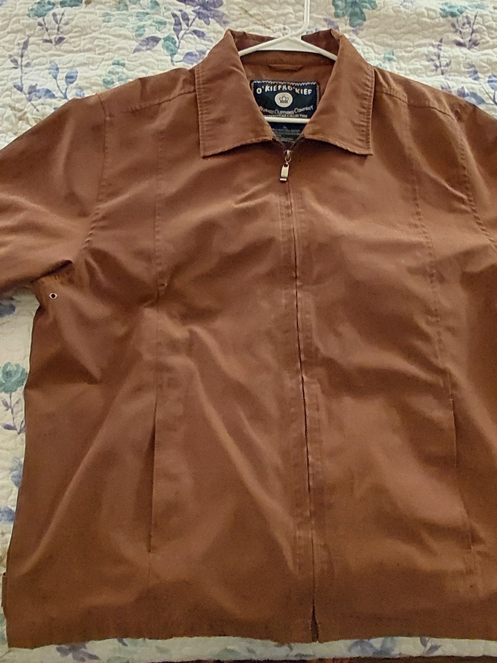 Brown Men's Zip-Up Jacket